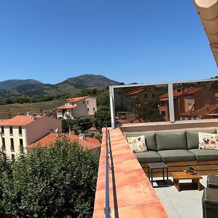 Attique A Banyuls - Vue Mer Et Montagne Exterior foto