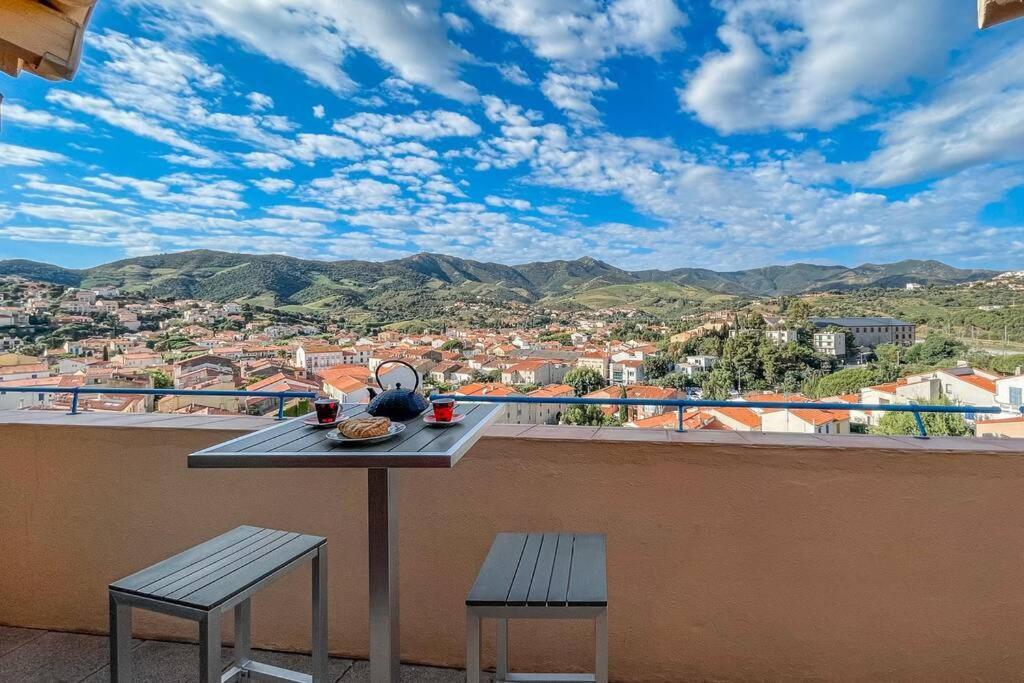 Attique A Banyuls - Vue Mer Et Montagne Exterior foto