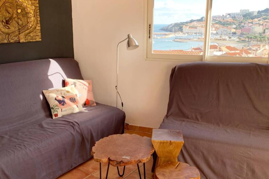 Attique A Banyuls - Vue Mer Et Montagne Exterior foto